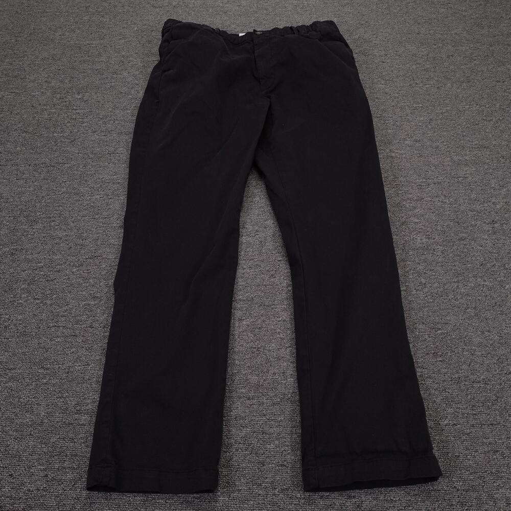 Bearbottom Pants Mens XL 30 Black Stretch Chino Elastic Waist Casual Workwear